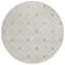 Homeroots 8' Beige And Ivory Round Geometric Washable Indoor Outdoor Area Rug 594679 - alternate 2