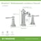 Symmons Braston Widespread Two-Handle Bathroom Faucet with Push Pop Drain Assembly (1.0 GPM) SLW5812PP - alternate 2