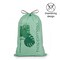 Happimess 13.2-Gallon 50L Drawstring Compostable Trash Can Liner, Green, 20-Count, 1 Pack of 20 Liners HPM3000C-G-1SET - alternate 2