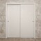 Sartodoors Sliding Closet Bypass Doors 64 x 96 inches, Ego 5005 Painted White Oak, Rails Hardware Set, Wood EGO5005DBD-PWO-6496 - alternate 2