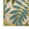 Homeroots 4' X 6' Green Ivory Blue And Yellow Palm Leaf Indoor Outdoor Area Rug 548149 - alternate 4