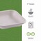 Eco-Products Vanguard Worldview Renewable/Compostable Sugarcane Takeout Container, 9.9oz, 5 x 5 x 1, White, 800PK EP-SCS5NFA - alternate 2