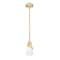 Z-Lite Aimie 1-Light Pendant with Rod, 6 in W, Modern Gold 828P6-ROD-MGLD - alternate 2