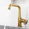 Vigo Cass Single Handle Single-Hole Bathroom Faucet in Matte Brushed Gold VG01047MG - alternate 4