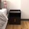 Homeroots 18" Black Wood Lighted Two Drawer Nightstand with USB Port and Integrated Tech 564932 - alternate 2