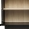 Homeroots 59in Black Wood Accent Cabinet With Four Doors 716316 - alternate 3