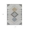Homeroots 10' X 14' Gray Gold And Charcoal Geometric Washable Indoor Outdoor Area Rug 631920 - alternate 2
