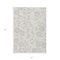 Homeroots 3' X 5' Ivory And Gray Floral Washable Indoor Outdoor Area Rug 599892 - alternate 5