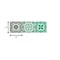 Homeroots 4" X 4" Green And White Mosaic Peel And Stick Removable Tiles 390828 - alternate 2