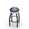 Holland Bar Stool Co 30" Blk Wrinkle US Naval Academy NAVY Swivel Bar Stool, Chrome Ring L8B3C30USNavA - alternate 1