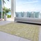 Homeroots 5' X 8' Tan And Beige Floral Washable Indoor Outdoor Area Rug 603456 - alternate 3