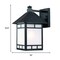Homeroots XL Matte Black Frosted Glass Lantern Wall Light 398643 - alternate 2