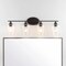 Jonathan Y Jayne 32" 4-Light Iron/Seeded Glass Cottage Rustic LED Vanity Light, Oil Rubbed Bronze JYL7548A - alternate 3