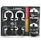 Steel Pro Matte Black Tulip Deadbolt & Door Knob Entry Combo, 2PK BRX9B91BD - alternate 2