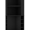Homeroots 71in Black Wood Corner Bar Cabinet With Two Doors 535087 - alternate 2