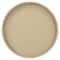Homeroots 15in Taupe Faux Wicker Round Serving Tray 713545 - alternate 1