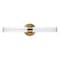 Jonathan Y Brooks 20.13" 1-Light Industrial Mid-Century Iron Integrated LED Vanity Light, Brass Gold JYL7119A - alternate 3