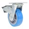 Vestil Polyurethane Swivel With Total Brake Caster 6 In. x 2 In. 903 lb Light Blue/Gray CST-KB-6X2PUP-SWTB - alternate 5