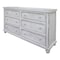 Homeroots 70" Antiqued White Solid Wood Six Drawer Double Dresser 524548 - alternate 2