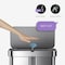 Simplehuman 58 Liter (24L/34L) / 15 Gal. Sensor Trash Can, Flat, Brushed, Stainless Steel ST2050 - alternate 2