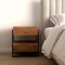 Homeroots 28" Black And Brown Iron and Solid Wood Square Live Edge Two Drawer Nightstand 571533 - alternate 4