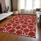 Homeroots 5' X 8' Red And Ivory Geometric Washable Indoor Outdoor Area Rug 613044 - alternate 3