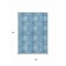 Homeroots 5' X 8' Denim Blue Sky Blue And Ivory Floral Medallion Washable Indoor Outdoor Area Rug 614582 - alternate 3