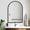 Homeroots Set of Two Black Arch Wood Framed Bathroom Vanity Mirror 565027 - alternate 2
