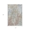 Homeroots 10' X 14' Ivory Blue And Gold Abstract Washable Indoor Outdoor Area Rug 643630 - alternate 2