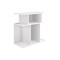 Homeroots 24" White Wood End Table With Six Open Shelves 332836 - alternate 1