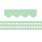 Teacher Created Resources Mint Green Scalloped Rolled Border Trim, 50 Feet Per Roll, 3PK TCR8933 - alternate 1