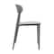 Flash Furniture Dover Indoor-Outdoor Stacking Patio Chair w/Curved Backrest, All-Weather Resin Chair in Gray DHF-340-APP-GRY-GG - alternate 2