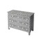 Homeroots 36" Black Manufactured Wood Three Drawer Chest 389730 - alternate 3