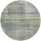 Homeroots 8' Artichoke Green Purple And Fern Green Round Striped Washable Indoor Outdoor Area Rug 588042 - alternate 2