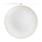 Smarty Had A Party White with Gold Rim Organic Round Plastic Dinnerware Set (120 Dinner Plates+120 Salad Plates), 240PK 930WHGVP-CASE - alternate 3