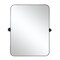 Homeroots 36" Black Metal Framed Standing Mirror 565109 - alternate 1