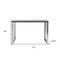 Homeroots 47" Gray and Silver Wood and Stainless Steel Sled Writing Desk 556634 - alternate 3