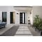 Vdomdoors Front Exterior Prehung FiberGlass Door Frosted Glass / Manux 8088 Matte Black / Sidelight Exterior MANUX8088EXD-BLK-W30+16 x H80-LH - alternate 1