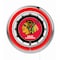Holland Bar Stool Co Chicago Blackhawks Double Neon 19" Clock, NHL Clk19ChiHwk - alternate 1