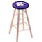 Holland Bar Stool Co Maple Counter Stool, Natural Finish, Kansas State Seat RC24MSNat - alternate 1