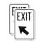 Signmission Exit Sign, Heavy Gauge Aluminum, 12 in W, 18 in H A-1218-2PACK-24032 - alternate 1