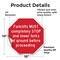 Signmission Forklifts Must Completely Stop and, 10 Inch X 10 Inch, Vinyl Decal OC-D-10-256 - alternate 2
