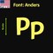 Aacc Self-Adhesive Vinyl Letter: p, Scale: 10 cm. Color: Yellow Font: Anders by, 4PK AACC-Anders-lp-Yellow-M10x4 - alternate 1