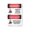 Signmission Safety Sign, OSHA Danger, 7" Height, Forklift Traffic Be Alert Bilingual, D-57-VP-1265 OS-DS-D-57-VP-1265 - alternate 1