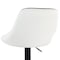Elama 2 Piece Faux Leather Adjustable Bar Stool in Black and White with Black Base ELM-704-1-BLK-WHT - alternate 4