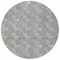 Homeroots 8' Gray And Ivory Round Geometric Washable Indoor Outdoor Area Rug 595003 - alternate 2