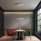 Jonathan Y Jense 23.75" Minimalist Modern Metal Adjustable Dimmable Ring Integrated LED Pendant, White JYL7151B - alternate 3