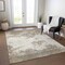 Homeroots 3' X 5' Taupe And Beige Abstract Washable Indoor Outdoor Area Rug 599526 - alternate 4
