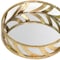 Homeroots 14in Gold Round Metal Geometric Vanity Tray 274456 - alternate 2