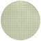 Homeroots 8' Sage And Ivory Round Geometric Washable Indoor Outdoor Area Rug 614715 - alternate 3